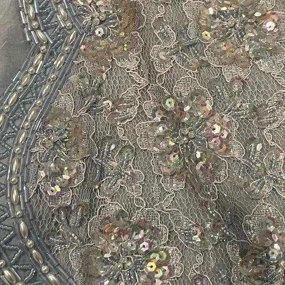 Vintage Diane Tres Original Silk Beaded Jacket Light Blue - Fits As Med - EUC - Picture 5 of 7